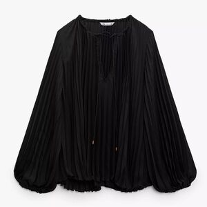 ZARA PLEATED BLOUSE